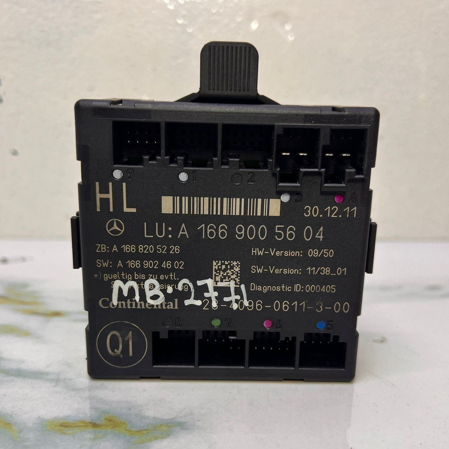 2012-2013 Mercedes-Benz ML550 Door Control Unit A 1669005604 ML Series W166