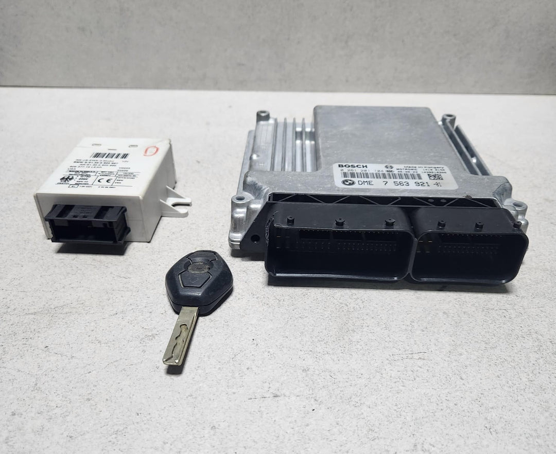 BMW N46 E46 Engine Control Unit DME ECU Set 7563921 OEM