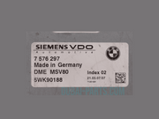 BMW 3.0I N52  msv80 ENGINE CONTROL UNIT ECU MODULE ONLY SIEMENS 5WK90188-7576297