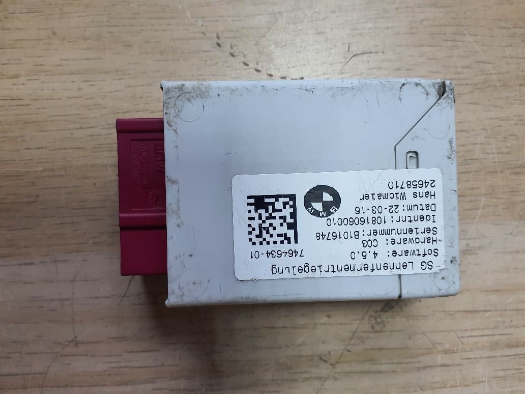 BMW Remote Backrest Release Control Module 7464634 F45 2 Series, F46, and F48 X1