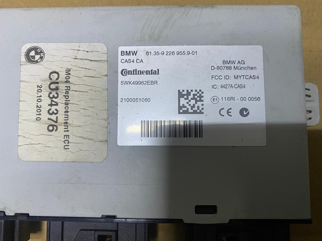 2010 BMW X3 Cas Control Unit Module 9226955 5 Series GT F07, 7 Series F01-F04, X