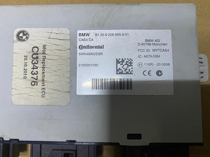2010 BMW X3 Cas Control Unit Module 9226955 5 Series GT F07, 7 Series F01-F04, X