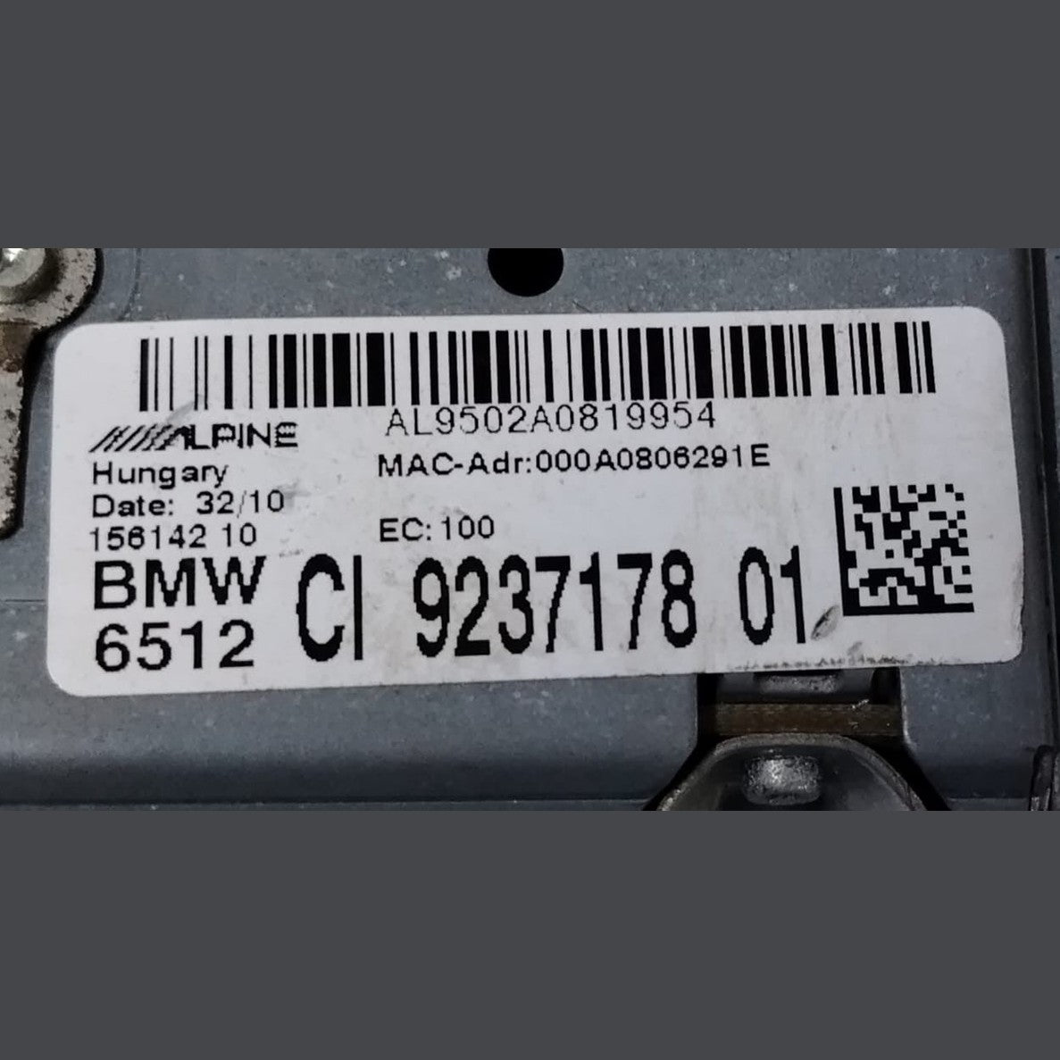 OEM BMW F10 F12 F01 F02 CIC RADIO NAVIGATION CD PLAYER HEADUNIT 9237178