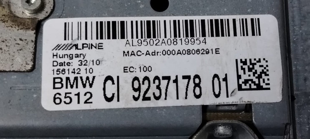 OEM BMW F10 F12 F01 F02 CIC RADIO NAVIGATION CD PLAYER HEADUNIT 9237178