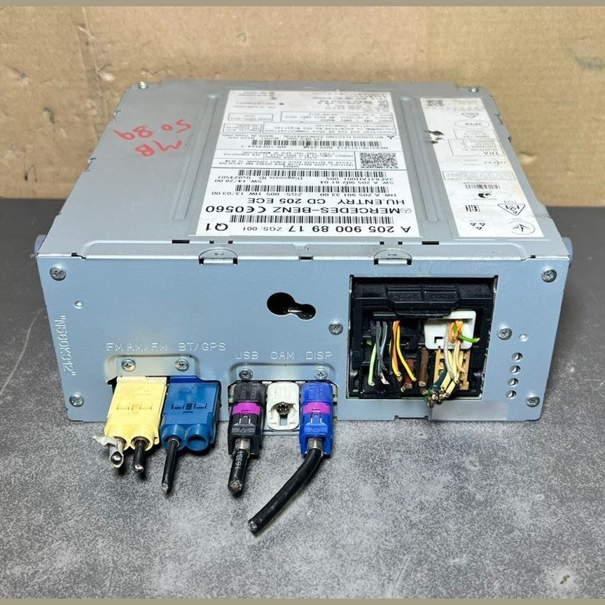 14–18 Mercedes W205 C-Class Radio Audio Head Unit CD Player A205 9008917 OEM