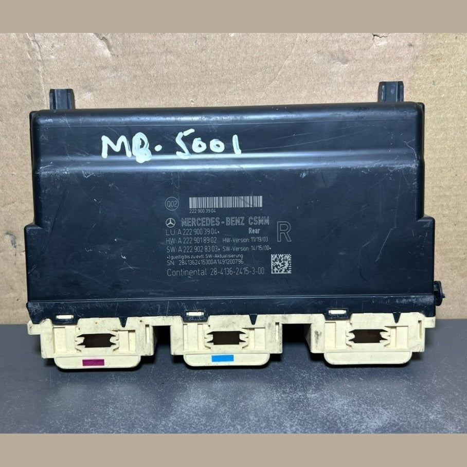14-18 Mercedes-Benz W222 S-Class Rear Right Seat Control Module A222 9003904 OEM