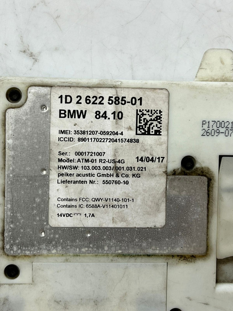 2016-2022 BMW X1 X2 X3 X4 3' F30 F31 F35 Telematic Control Unit 2622585 OEM