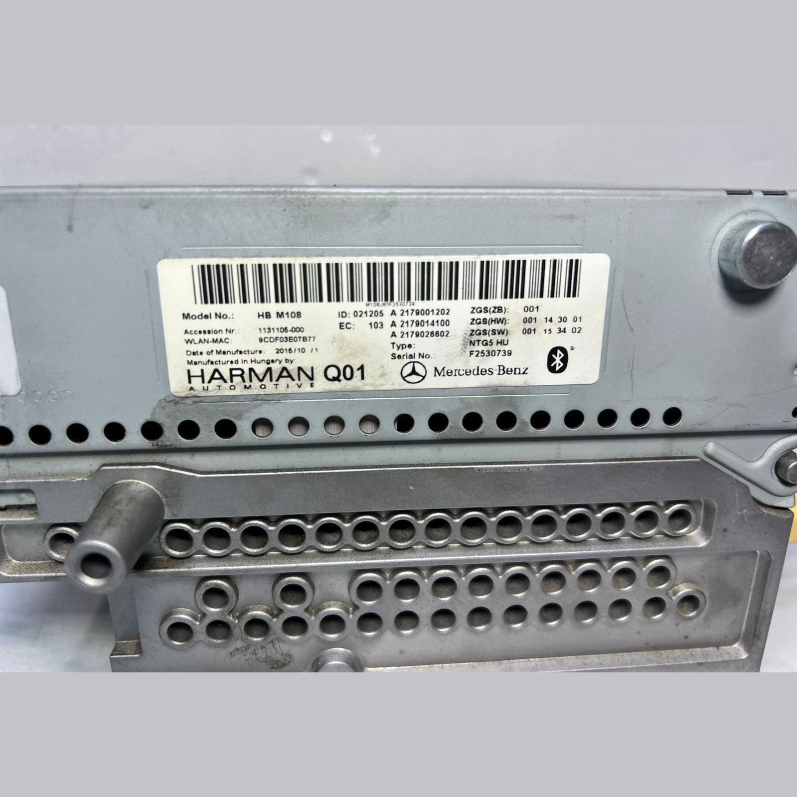 2014–2020 Mercedes-Benz W222 W217 S-Class Head Unit CD Player A217 9001202 OEM