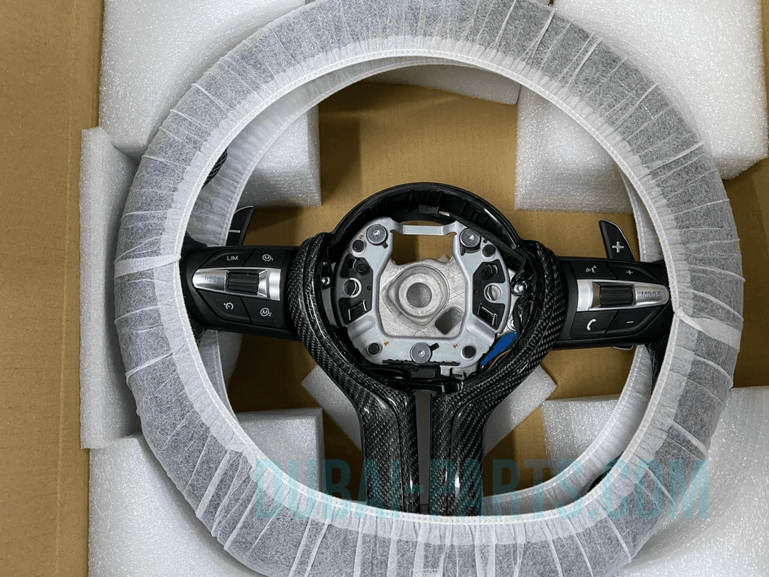 Carbon Fiber Steering Wheel FOR BMW F30 F32 Series MSport With Paddle Shifts LED