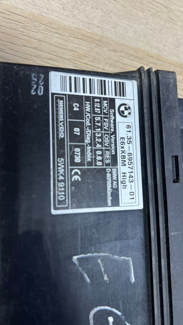 BMW Body Control Module 6957143 5 Series E61 and E61 LCI models