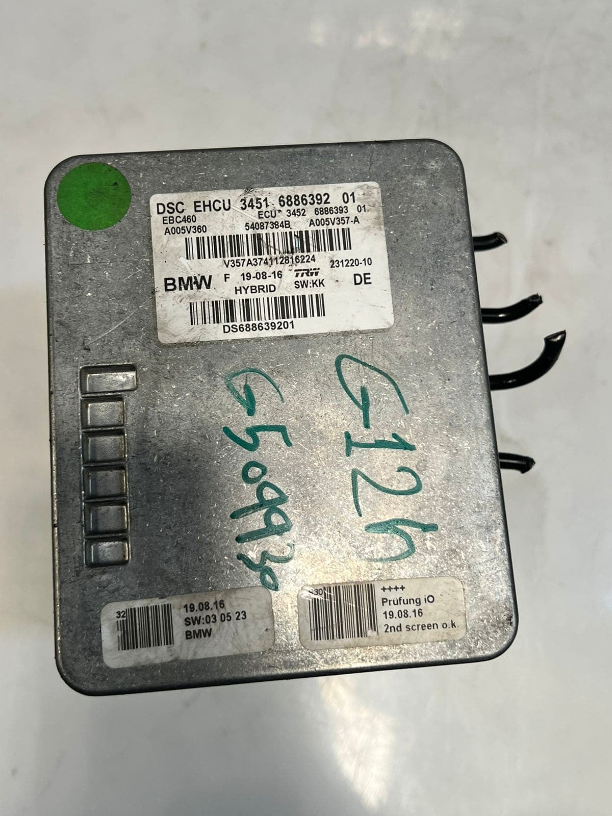 BMW G11 G12 740e ABS Anti-Lock Brake Pump Assembly 6886392 OEM