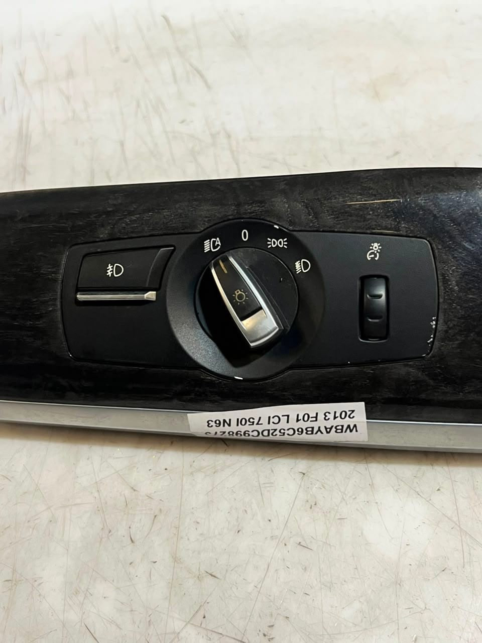 2011-2017 BMW X3, X5 E70, 5 Series F10 F11, 6' F06 Headlight Switch 9192745 OEM