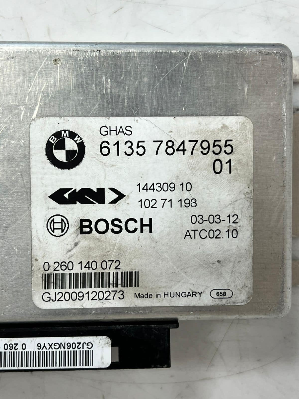 2016-2020 BMW M2 M3 M4 M5 F10 M6 Rear Differential Lock Control Module 7847955