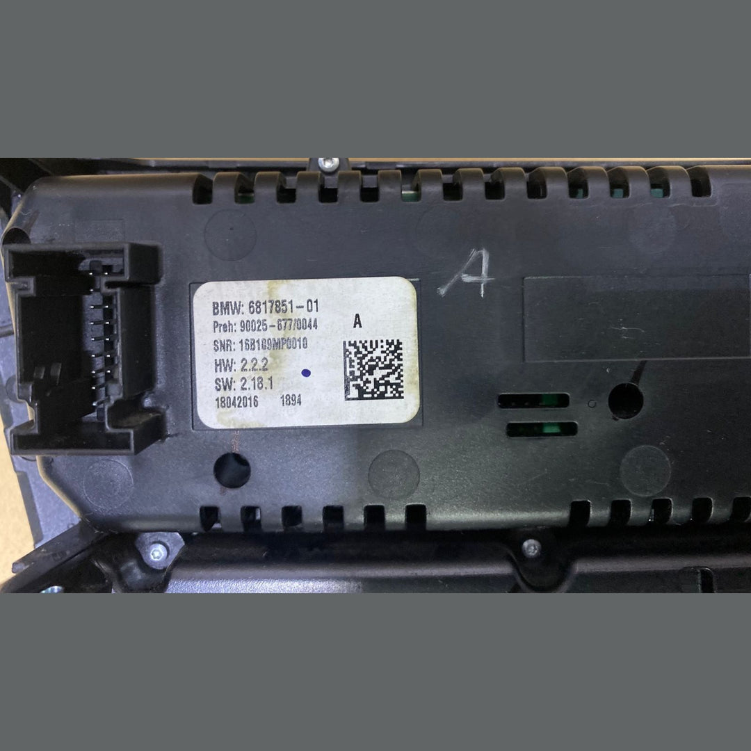 2017-2018 BMW X6 F16 Air Conditioning And Radio Control 6817851