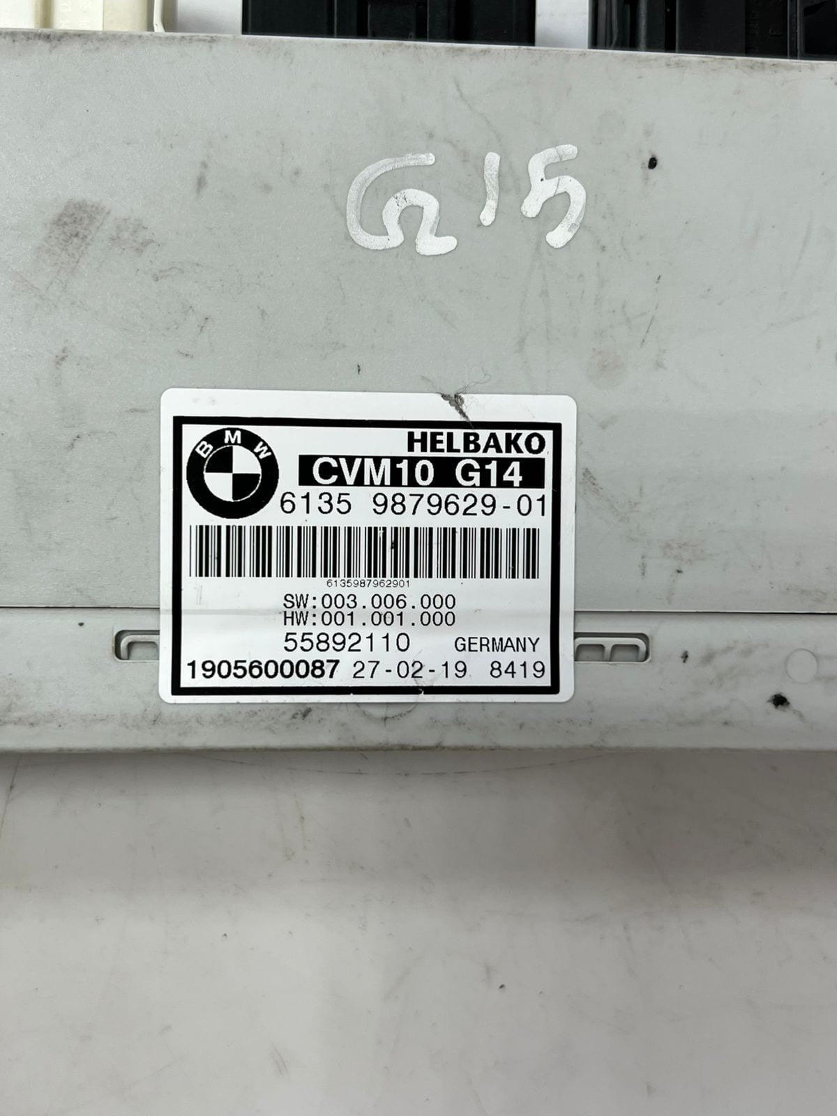 2019 BMW 840 850 M8 CONVERTIBLE TOP MODULE PN 61 35 9879629, 9879629