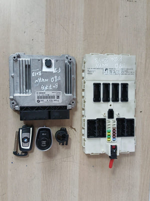 2013 BMW 118D F20 N47N Engine Control Unit ECU SET DDE + FEM + 1KEY 8578945