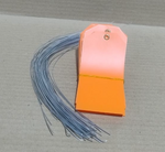 Load image into Gallery viewer, ACRYLIC TAG WITH METAL EYELET – THIN PLASTIC LABEL - IND/CRAFT ID TAG ORANGE