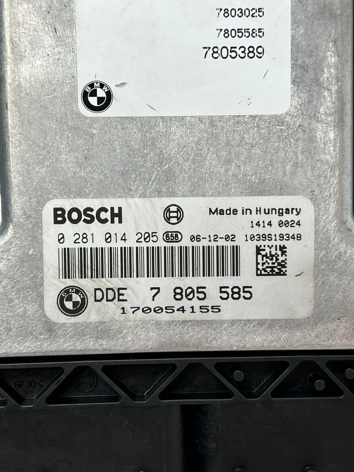 2007-2013 BMW X5 E70 N57 Engine Control Unit ECU SET DDE+CAS3+1KEY 7805585 OEM