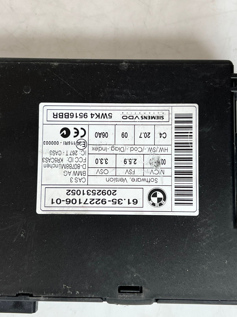 BMW X5 E70 M57N2 3.0 ENGINE CONTROL UNIT ECU SET DDE + CAS3 + 1KEY 8509036
