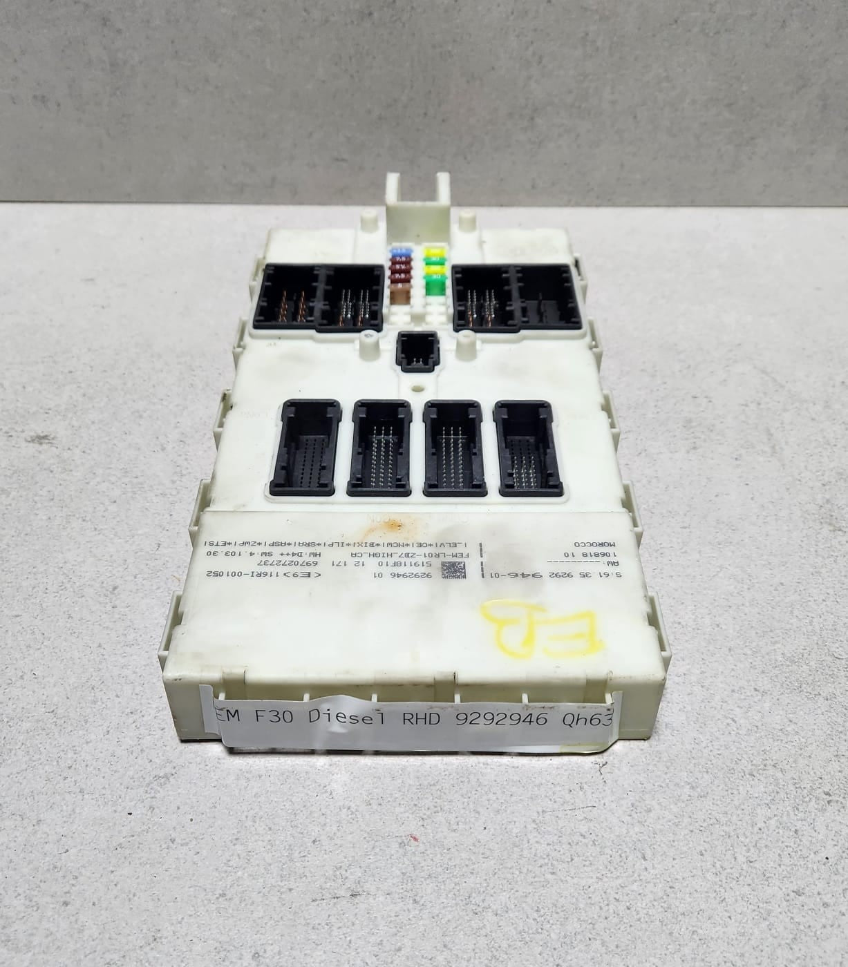2012-2016 BMW 328i Front Electronic Module 9292946 F30 F31 3-Series and 4-Series
