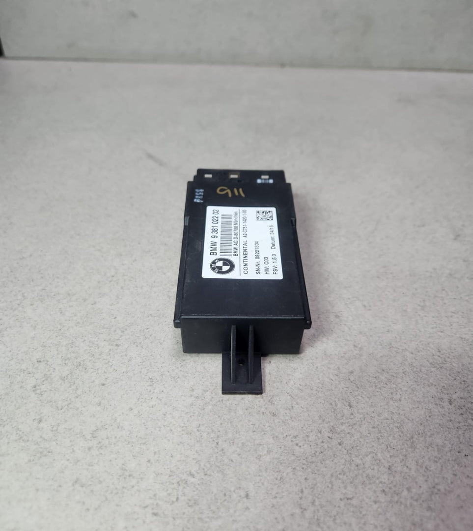 2016-2019 BMW 750i Rear Heated Seat Control Module 9381022 G11 G12