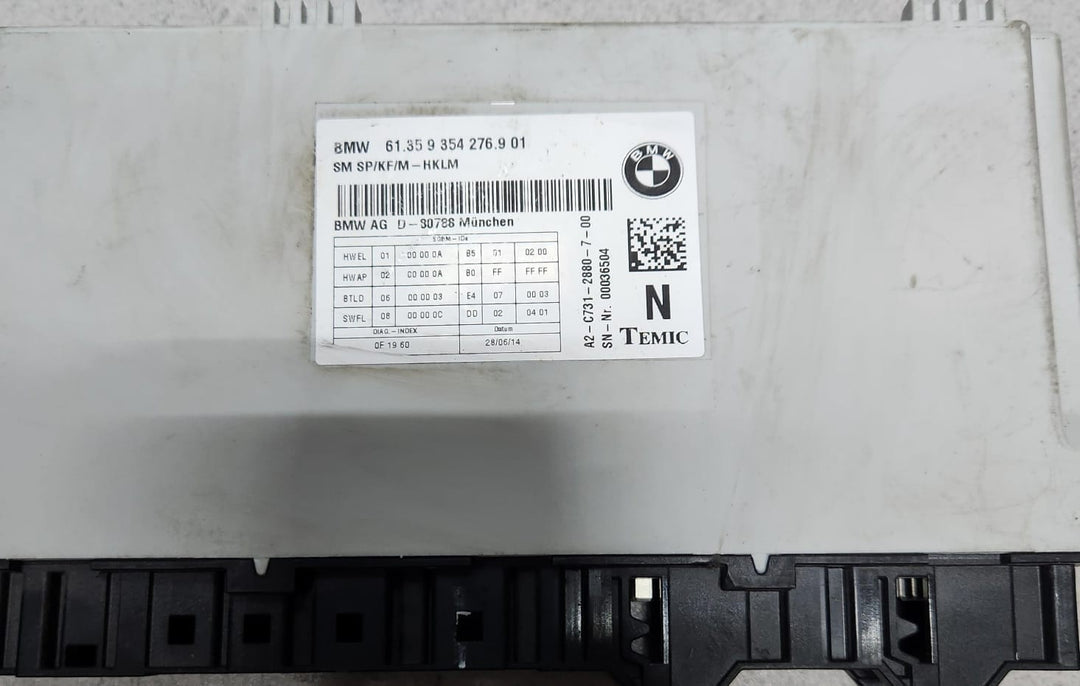 BMW Seat Control Module 9354276 F01, F02, F06, F10, F30, F12, and F13 OEM