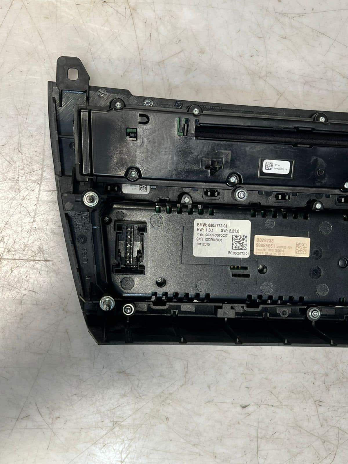 2012 BMW 528i F10 535 series A/C Climate Control Switch PANEL 6805772 OEM