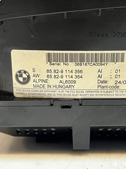 2007 BMW6 Series E63 650i 8.8" Navigation Display Monitor Screen 9114356 OEM