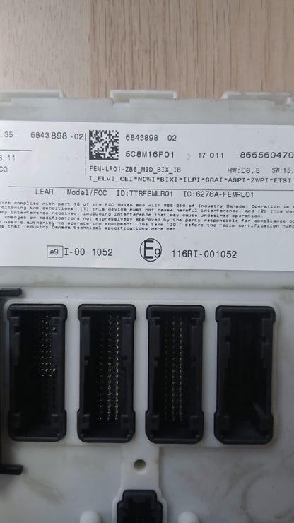 BMW 3 Series F30 F35 F31 2012-2018 Body Control Module 6843898 LIQ23756
