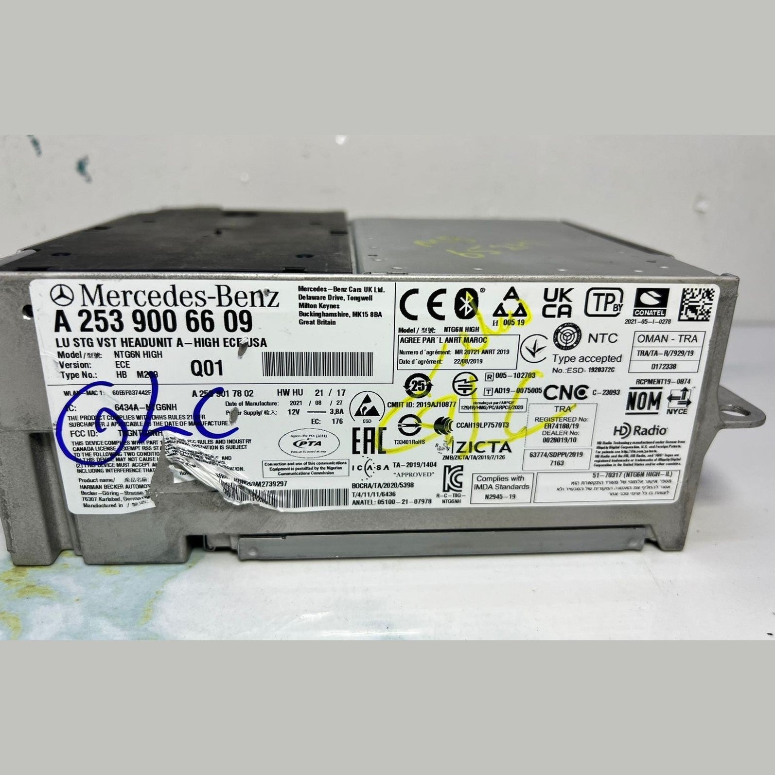 15-21 Mercedes W253 GLC Radio Audio Multimedia Head Unit  A253 9006609 OEM