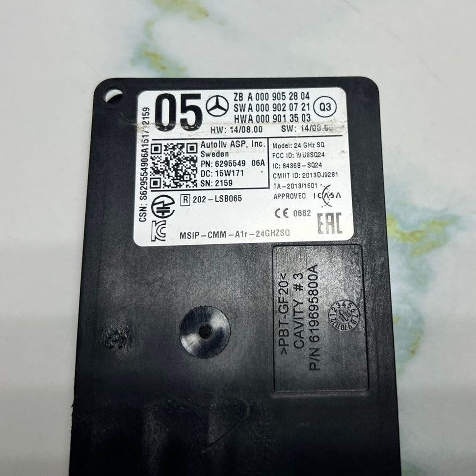 Mercedes W205 W222 Bumper Blind Spot Radar Distance Sensor Module A000 9052804