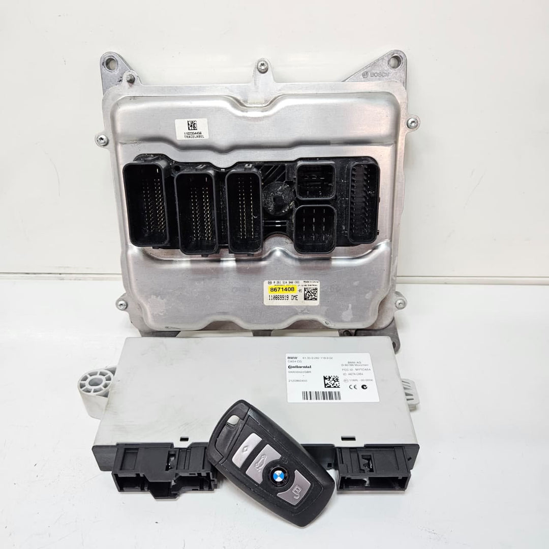 8671408-2012-2018 BMW X1 F30 F10 E84 N20 Engine Computer DME ECU Key Set