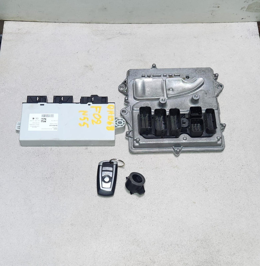 7644134 BMW F02 740LI N55 Engine Control Module ECU SET 2012-2015