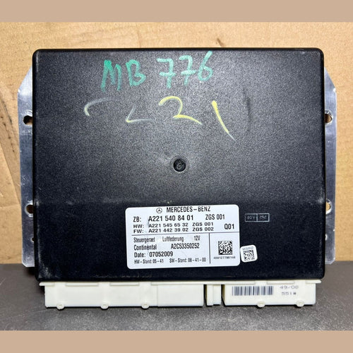 07-13 MERCEDES W221 S-CLASS AIR SUSPENSION CONTROL UNIT MODULE A221 5408401 OEM