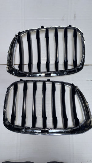 BMW X3 G01 X4 G02 FRONT GRILL NEW GENUINE LHS RHS 7464930-7464929 X-line 2018