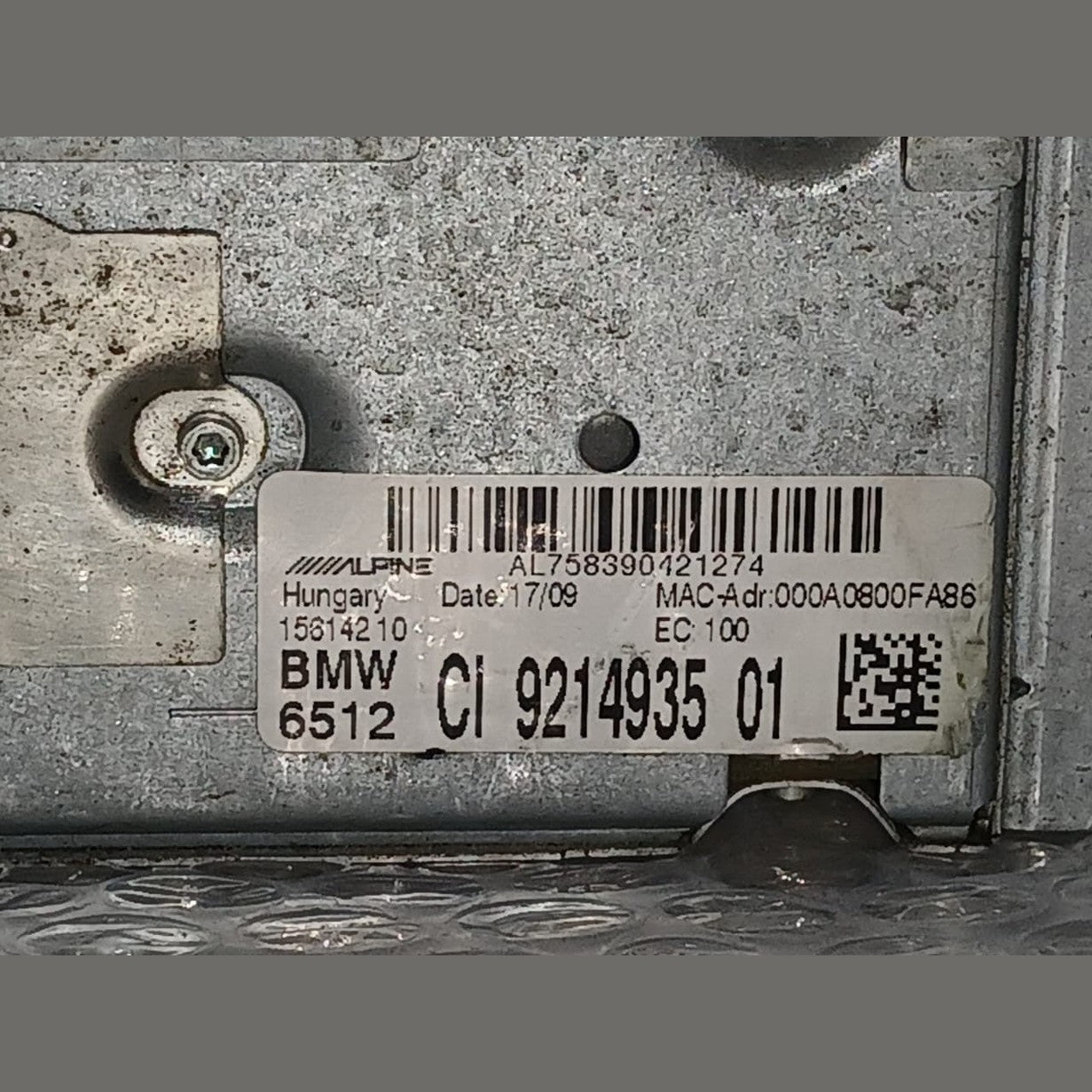 BMW E81 E84 E88 E90 E91  OEM CIC Sat Nav Computer Navigation Head Unit 9214935