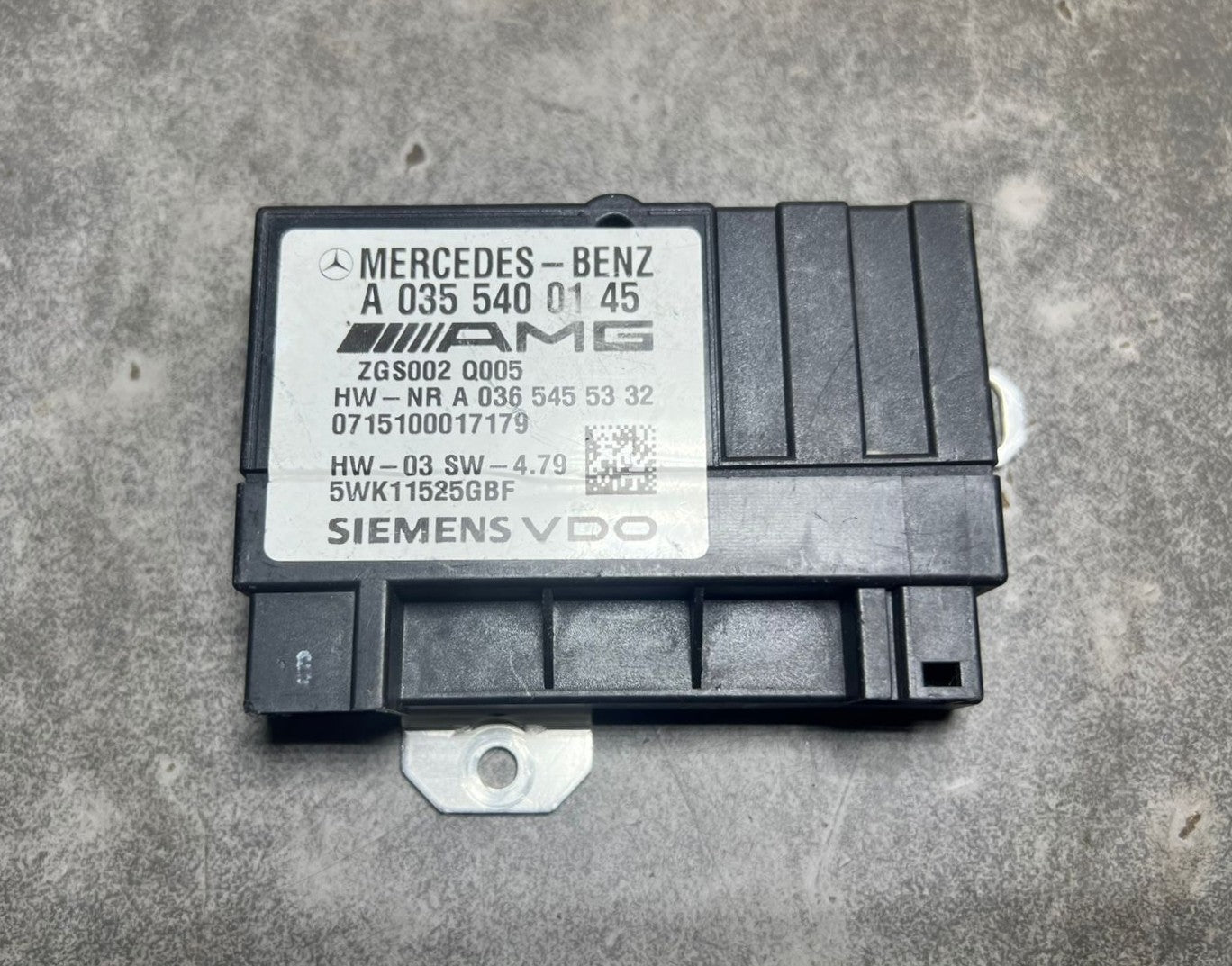 Mercedes W164 ML63 CLS63 AMG Fuel Pump Motor Control Module  A035 5400145 OEM