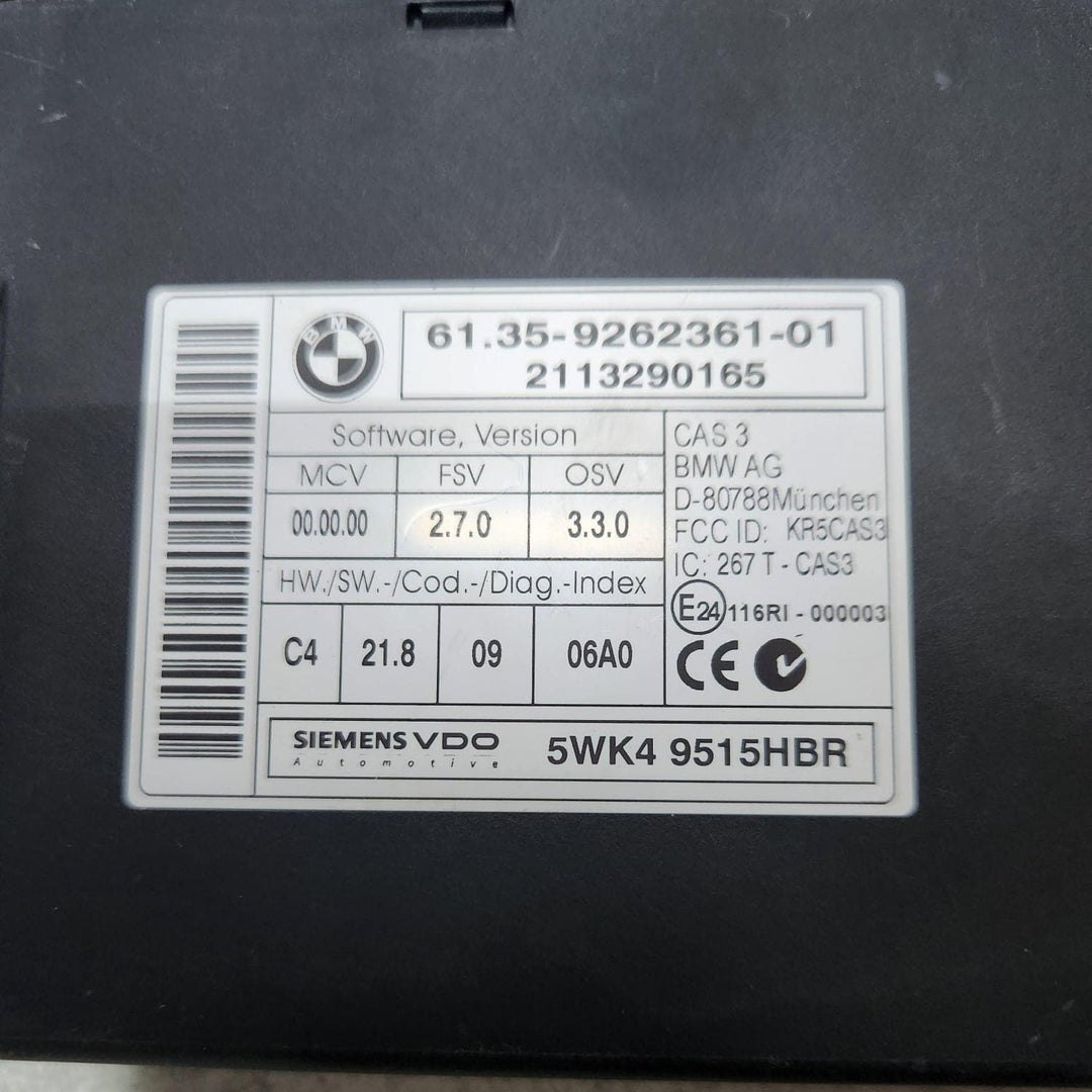 BMW Engine Control Unit DME 7621178 E81 E87 E90 N43 118i 318i MSD81.2 ECU SET 