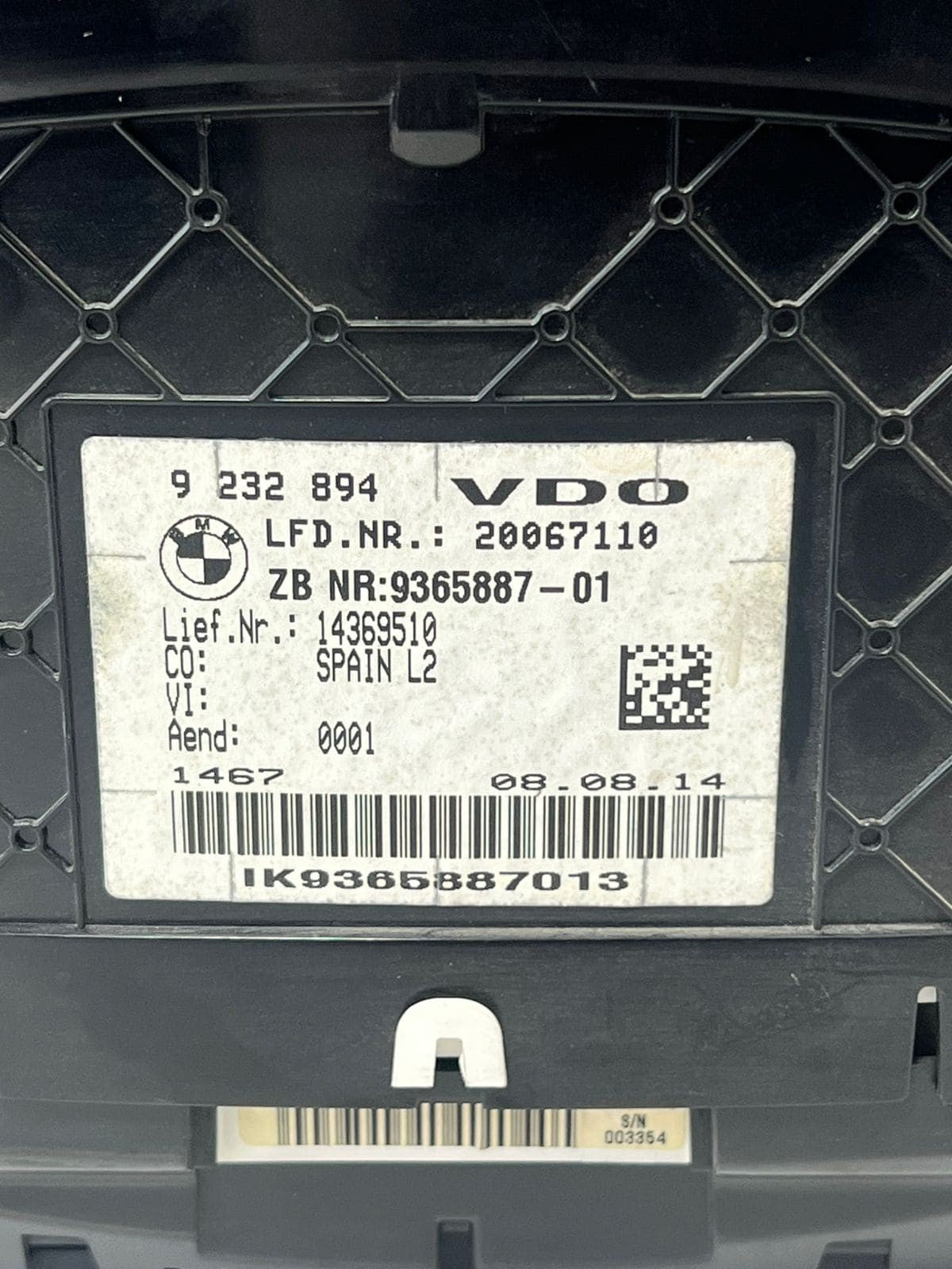 BMW F30 F31 F32 F33 F34 F36 3' 4' Instrument Cluster 9365887, 9232894 OEM