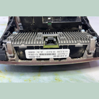 07-13 Mercedes W221 S600 S400 Rear Center Console A/C Air Vent Trim Wood OEM