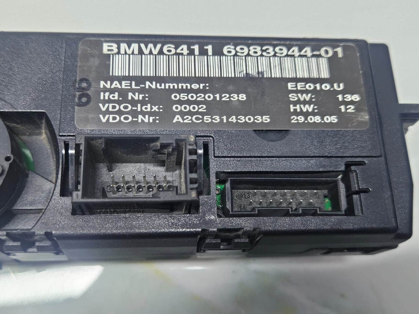 2006 BMW 330i 3 Series E90 Climate Control Panel 6983944 OEM