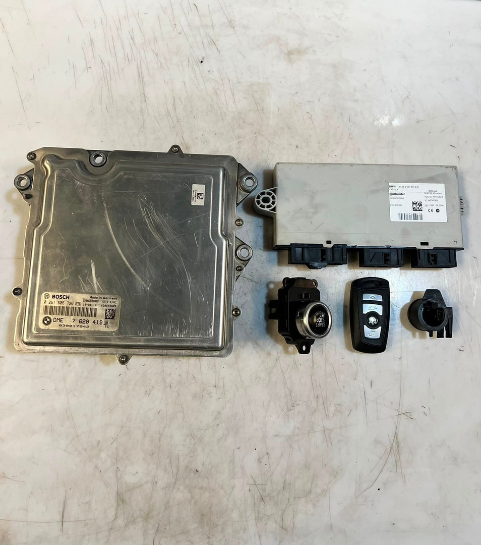 2010 BMW 535i F07 GT N55 Engine Control Module ECU SET DME+CAS4+1KEY 7620419