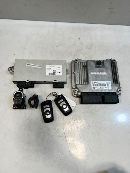 2013 BMW 5' F10 520D N47N Engine Control Unit (ECU) SET DDE+CAS4+2KEYS 8573257