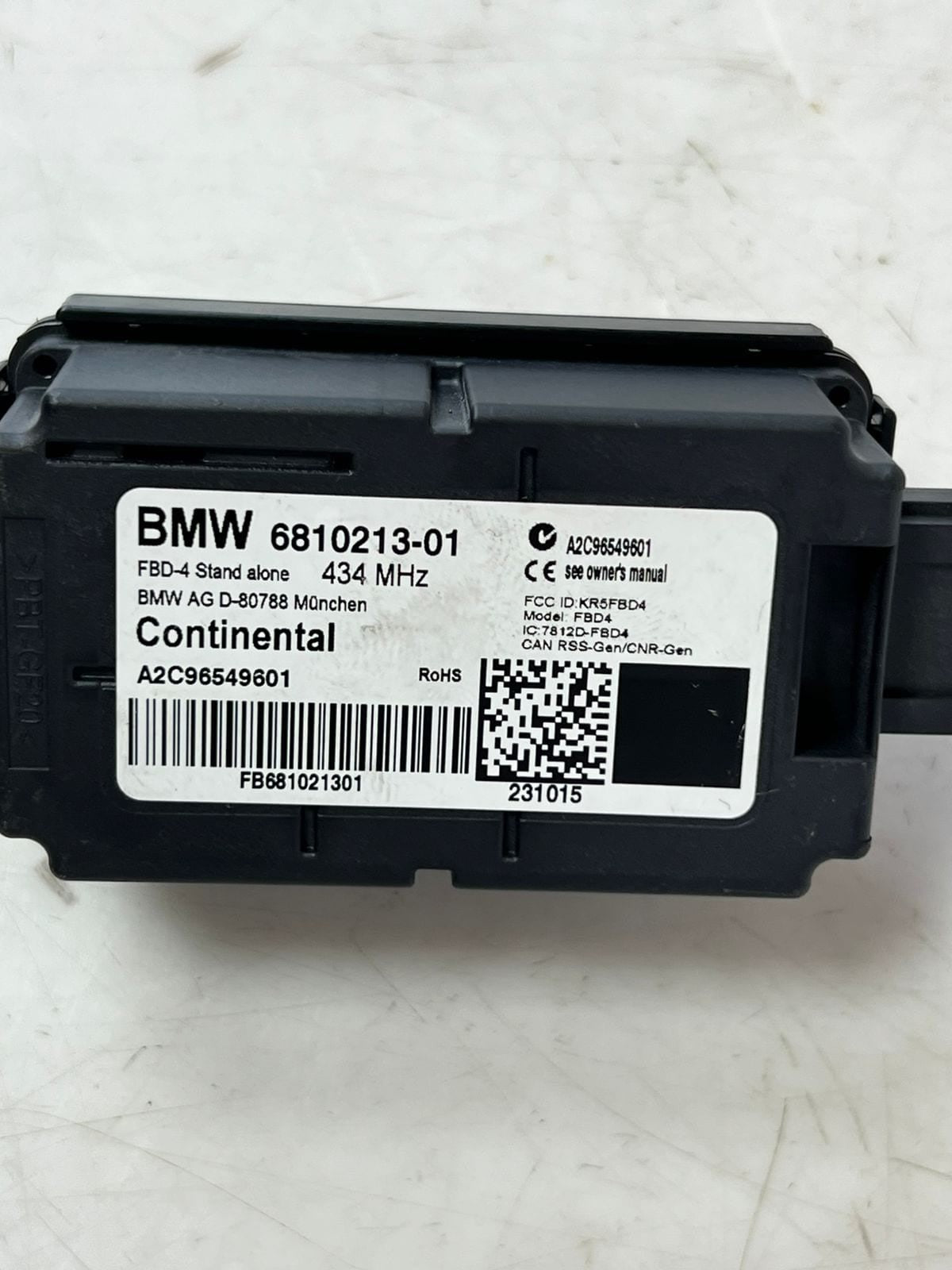17-20 BMW 530i G30/G31/G38 5' G11 G12 Radio Remote Control Receiver 6810213 OEM
