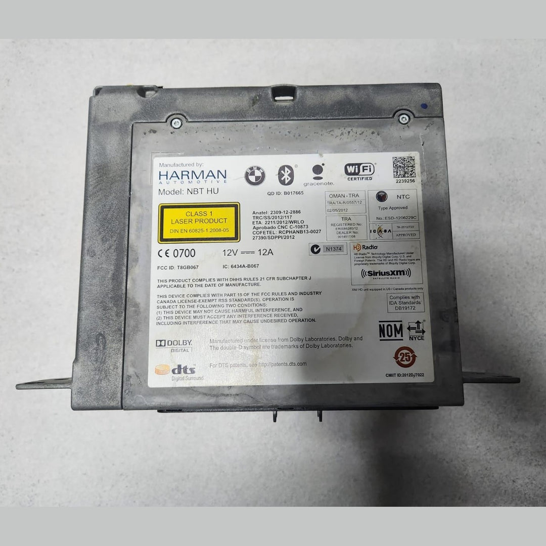 BMW Navigation Head Unit 9347822, F01 7 Series, F30 3 Series, and F15 X5 NBT HU 