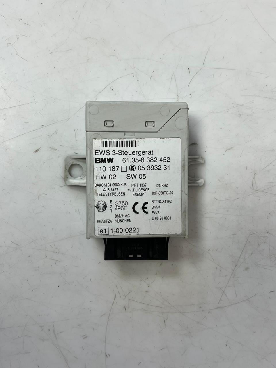 2000-2001 BMW X5 E38 E39 E46 E53 Ews Immobilizer Control Module 8382452 OEM