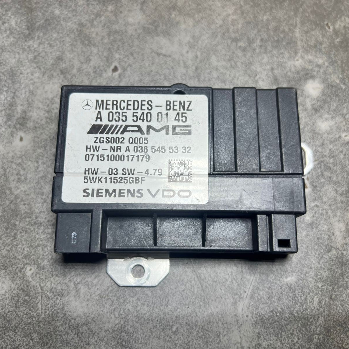 Mercedes W164 ML63 CLS63 AMG Fuel Pump Motor Control Module  A035 5400145 OEM