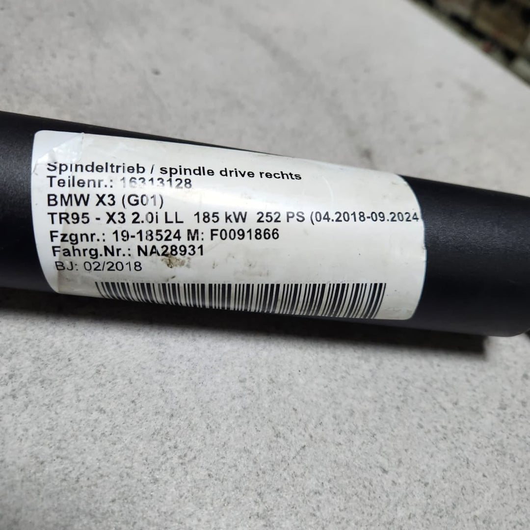 2018-2023 BMW X3 G01 Tailgate Electric Strut 7397322 X3 G01 X3 M F97 and iX3