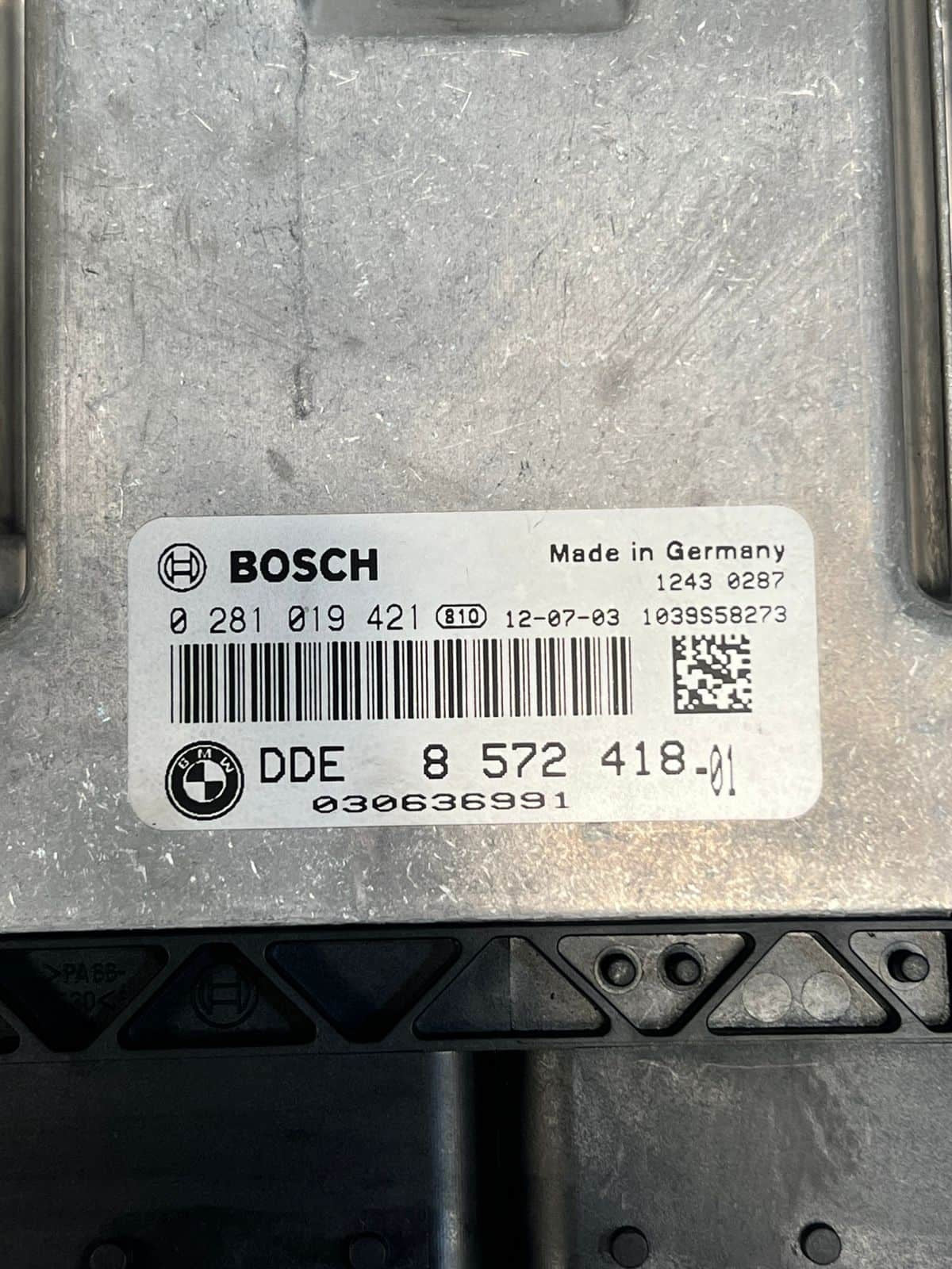 2012 BMW X3 F25 20DX N47N Engine Control Unit ONLY ECU DDE 8572418 OEM