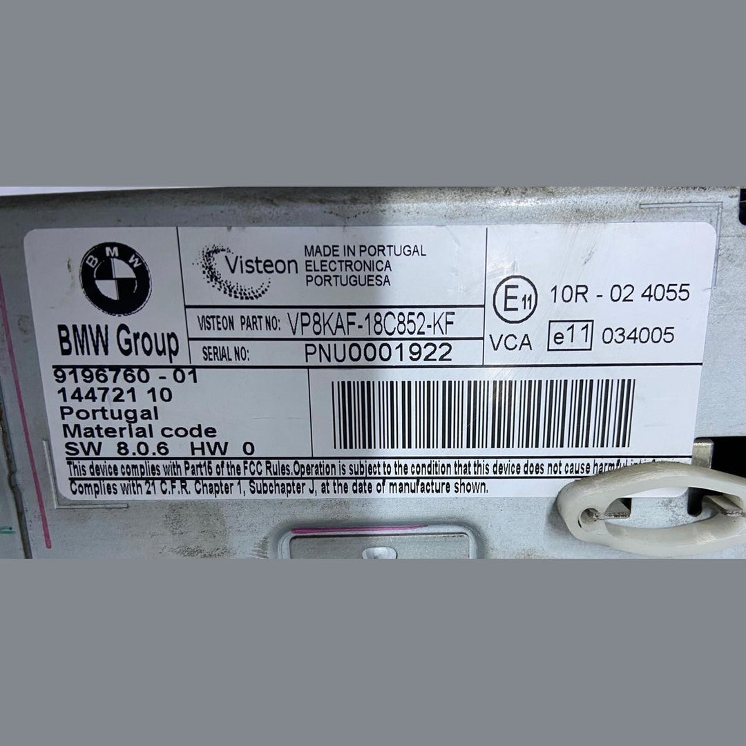 OEM BMW 5 SERIES E61 ESTATE RADIO CD PLAYER HEAD UNIT 9196760 VISTEON